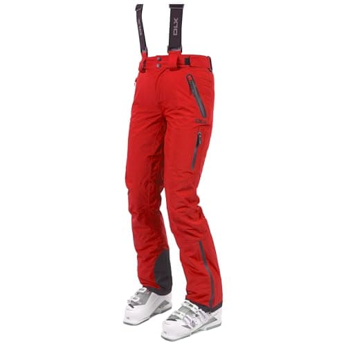 Image of DLX Womens Ski Trousers Water Repellent Down Touch Salopettes Marisol II Red