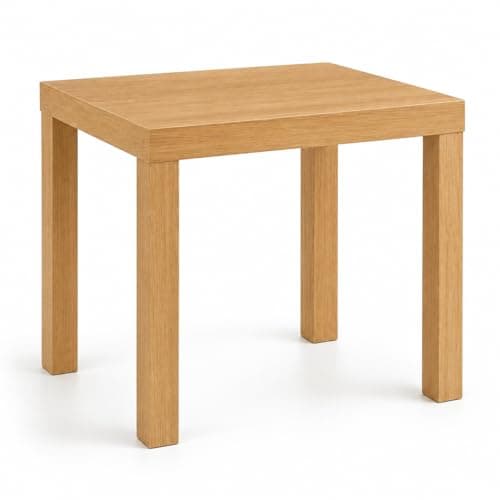 Image of Lack Oak Coffee Tables for Living Room - Perfect Minimalist Large Coffee Table, Ideal for Small Space Offices and Living Room Coffee Table for Chic Décor—Strong, Durable and Easy to Maintain (55x55cm)
