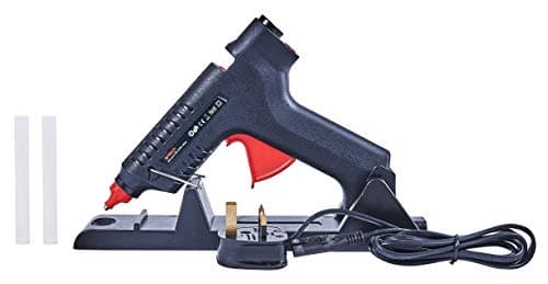Image of Amtech S1845 Cordless Hot Melt Glue Gun, 35W-80W, with Glue Sticks, Charging Base and Wire Stand