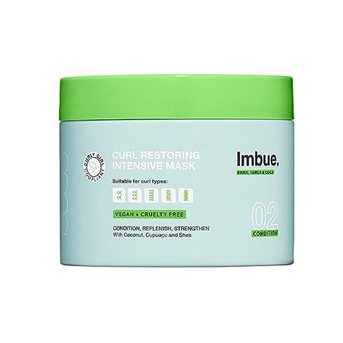 Image of Imbue Curl Restoring Intensive Hair Mask - Protein Rich Deep Hair Conditioner, Vegan and Curly Girl Friendly, Paraben Free 300ml