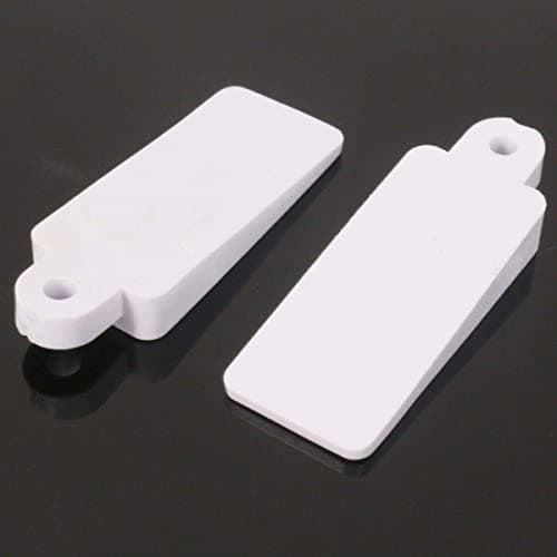 Image of Hardware-Solutions - Door and Window Wedge - Rubber - Pack 20 - Whte - No Fixings Required.