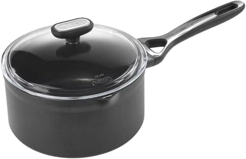 Image of Pyrex Origin + Aluminium Saucepan with Lid 2.20 L/Diameter 18 cm