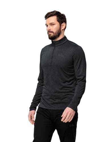 Image of Jack Wolfskin Men's Thermal Sweatshirt, Black, M