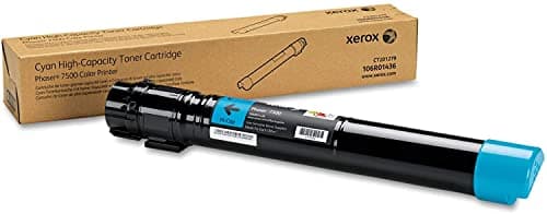 Image of Xerox Genuine Phaser 7500 Cyan High Capacity Toner Cartridge (17,800 pages) - 106R01436