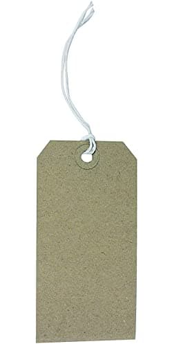 Image of Q-Connect Strung Tag 120x60mm Buff (Pack of 1000)
