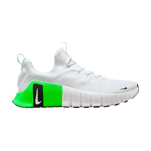 Image of Nike Men's Free Metcon 6 Cross Trainer, White/Black/Green Strike/Black, 11 UK