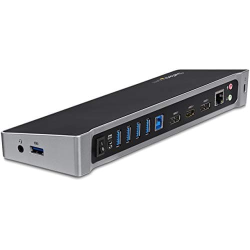 Image of StarTech.com Triple Monitor USB 3.0 Laptop Docking Station - 4K HDMI, 2x DisplayPort - Universal USB Dock for Windows & Mac OS (10.14 & Above) (USB3DOCKH2DP)