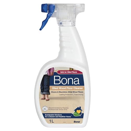 Image of Bona Oiled Wood Floor Cleaner Liquid, Wooden Floor Cleaner, for Oiled Wood Floors, 1 Litre Spray Bottle