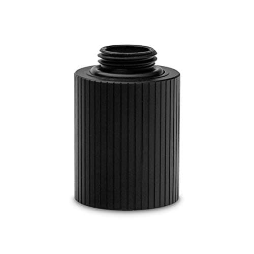 Image of EK-Quantum Torque Static Extender MF 28, G1/4" Male to Female Extension Fitting for PC Water Cooling, 28mm Length, Black