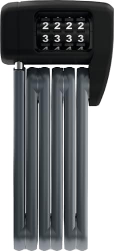Image of ABUS Bordo Lite 6055C folding lock - with combination code - Extra-light combination lock made of special steel - security level 7-60 cm - Black