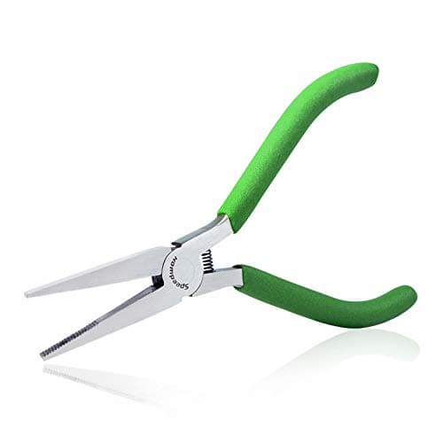 Image of SPEEDWOX Mini Flat Nose Pliers Thin 4.5" Small Duck Bill Pliers Fine Micro Chain Nose Pliers Precision Jewelry Making Hand Tools Professional Tools Beading Work Leisure Crafts