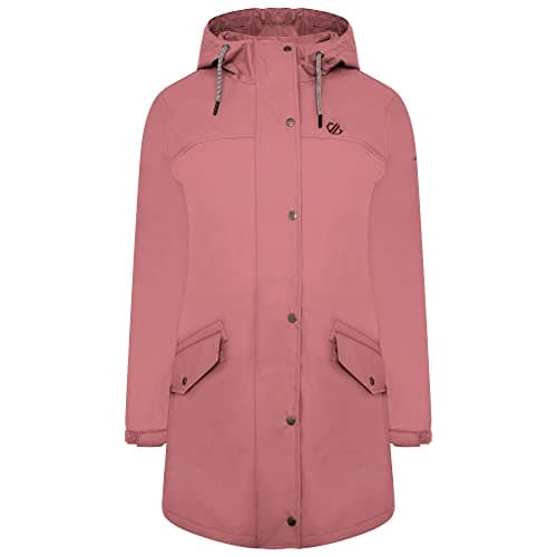 Image of Dare 2b Lambent II Jacket ARED waterproof, ultra-matte longline jacket. Featuring a hood and pockets. Suitable for walking and hiking.