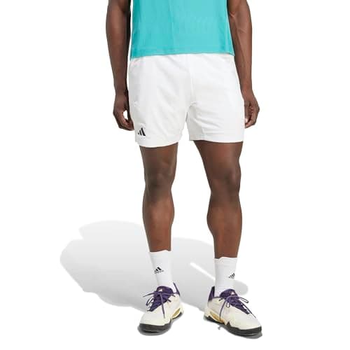 Image of adidas Men's Tennis Climacool Ergo Shorts, White, XL 7 inch