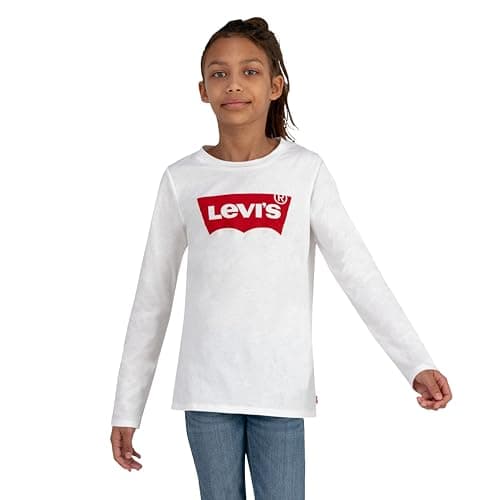 Image of Levi's Kids l/s Batwing Tee Girls, White, 6 Years