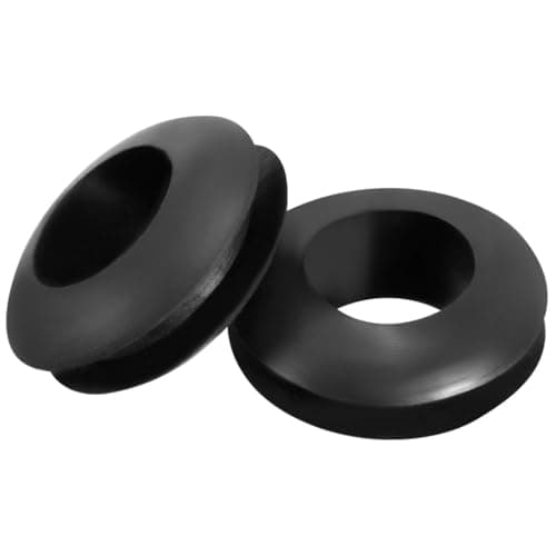 Image of TA-VIGOR 10Pcs Rubber Grommets Cable Wire Protector, 7mm Conductor Wiring Blanking Gasket Ring Grommets, Black Electrical Cable Hole Plugs Wire Gaskets for Protecting Wires, Cables and Plugs
