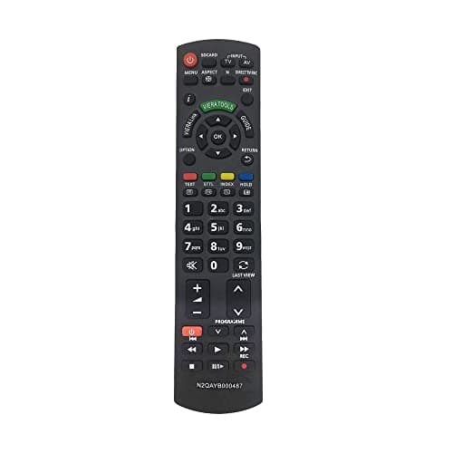 Image of Replacement panasonic tv remote control N2QAYB000487 for panasonic remote control N2QAYB000487