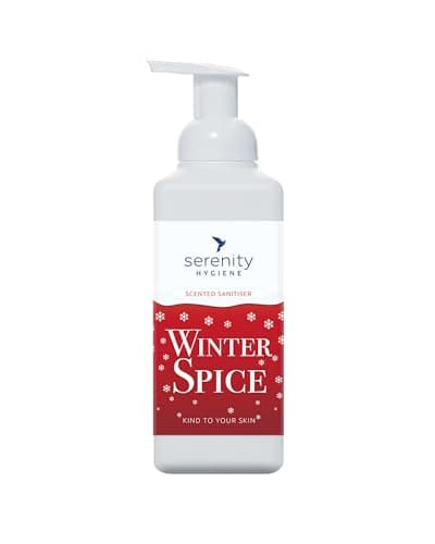 Image of Hand Cleansing Sanitiser Foam, No Alcohol Foaming Hand Sanitizer Dispenser - Winter Spice- 500ml
