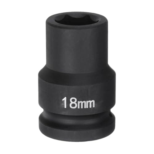Image of sourcing map 6-Point Impact Socket 3/4" Drive 18mm Metric 40Cr Alloy Steel Spindle Axle Nut Impact Socket