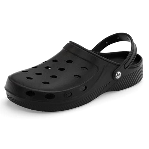 Image of Lakeland Active Men's Silloth Lightweight Ventilated Clogs - Black - 11 UK