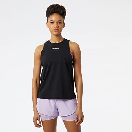 Image of New Balance Achiever Tank, Women, Black, L