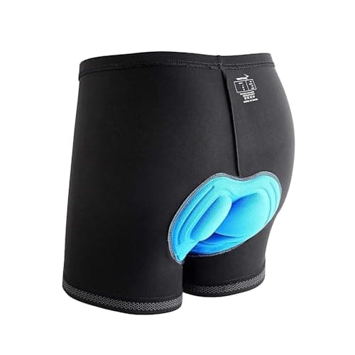 Image of Cycle Shorts, Sportneer Men's 3D Padded Bicycle Cycling Underwear Shorts w/Anti-Slip Design Breathable & Adsorbent Medium,M,Black