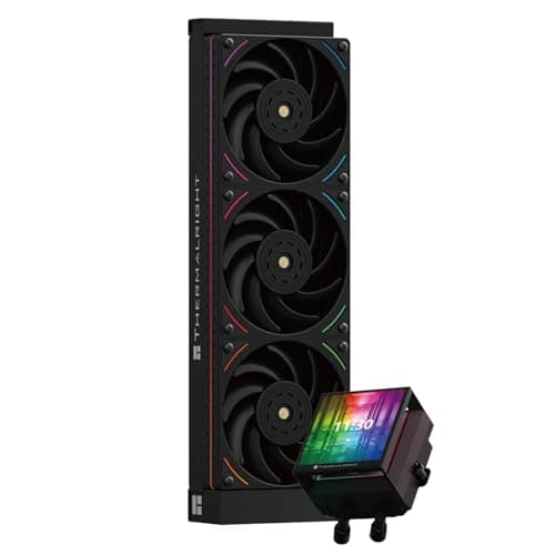 Image of Thermalright Hyper Vision 360 UB ARGB Black CPU AIO Cooler,360mm Radiator, Magnetic Panel-IPS LCD Screen with 480x480 Resolution,for AM4/AM5;Intel LGA1851/1700,3.95in Screen High Performance Pump