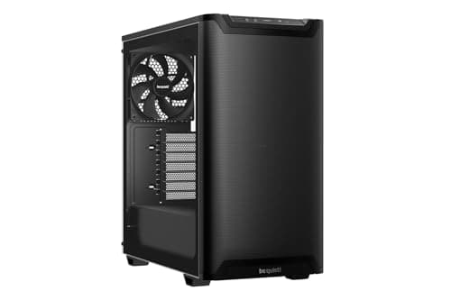 Image of be quiet! Pure Base 501 Airflow Window Black PC case, 2 preinstalled Pure Wings 3 140mm PWM fans, extraordinary air pressure, compact case, vertical graphics card installation, USB 3.2 Gen. 2 Type C