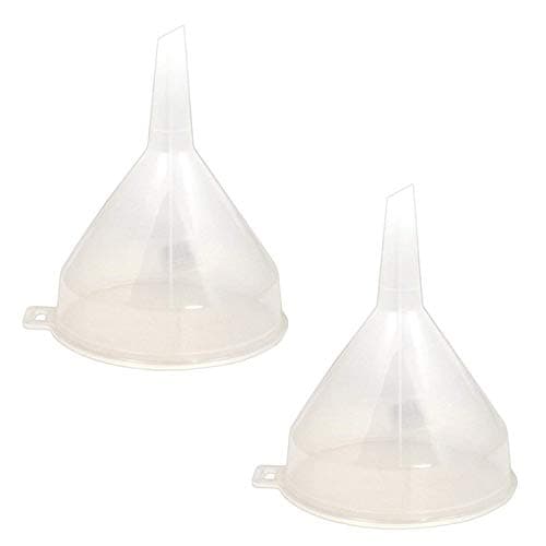 Image of CLEAR PLASTIC FUNNEL FOR Bottle Filling,Essential Oils,Arts & Crafts Supplies,Science Laboratory Chemicals-14CM (2)