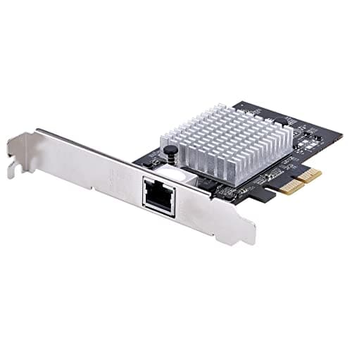 Image of StarTech.com 1-Port 10Gbps PCIe Network Adapter Card, for PC/Server, Six-Speed Ethernet w/Jumbo Frame Support, NIC/LAN Interface, 10GBASE-T/NBASE-T (ST10GSPEXNB2), Black