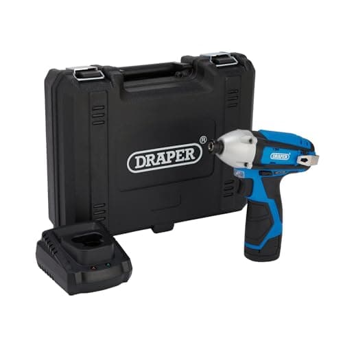 Image of Draper 70332 12V Impact Driver, 1/4" Hex., 1 x 1.5Ah Battery, 1 x Fast Charger