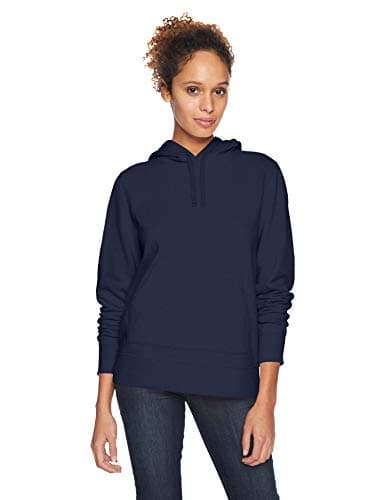 Image of Amazon Essentials Women's Regular-Fit Fleece Pullover Hoodie (Available in Plus Size), Navy, L
