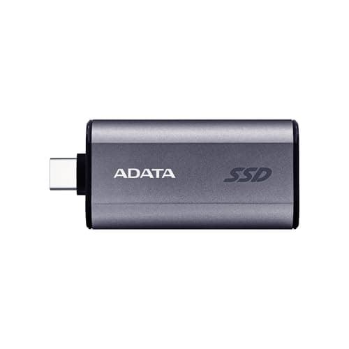 Image of ADATA SC750 1000GB - Up to 1000 MB/s- HighSpeed USB 3.2 Gen 2 USB-C External Portable SSD Black Titanium (SC750-1000G-CCBK)