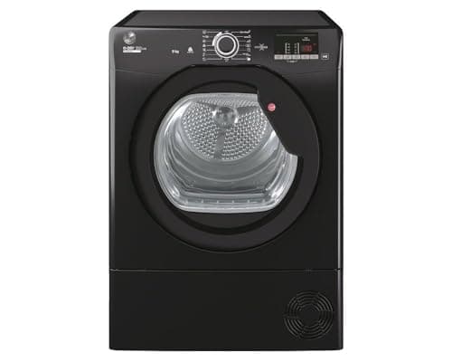 Image of HLEC9DGB H-DRY 300 9 KG Large Capacity, Sensor Dry, 14 Programmes, B Energy, NFC Connected, Anti-Allergy, Anti- Crease, Delay Start, Freestanding Condenser Tumble Dryer - Black (HxWxDcm) - 59x60x85
