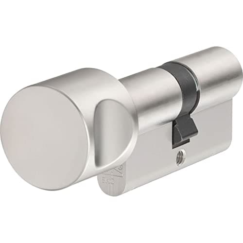 Image of Abus KE60NP Double Thumbturn Euro Cylinder Lock 90mm 40mm x 50mm Nickel
