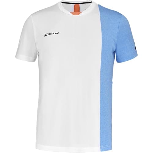 Image of Babolat Play CN T-Shirt White/Blue