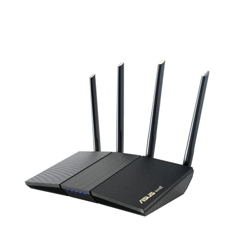 Image of ASUS RT-AX1800S Dual Band WiFi 6 Extendable Router, Subscription-Free Network Security, Parental Control, Built-in VPN, AiMesh Compatible, Gaming & Streaming, Smart Home