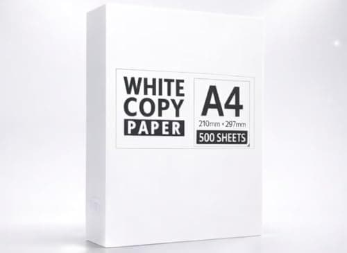 Image of A4 Copy Paper, 75gsm, Bright White Finish, Jam-Free Smooth Printing, 21x29.7cm, 2500 Sheets (5x500)