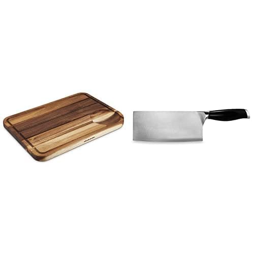 Image of Cole & Mason H722129 Berden Carving Board | Meat Chopping Board/Cutting Board | Acacia Wood | (L) 467mm x (W) 347mm x (D) 29mm | Not Suitable for The Dishwasher