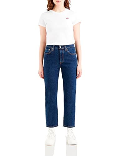 Image of Levi's Women's 501 Crop Jeans, Salsa Stonewash, 28W / 26L