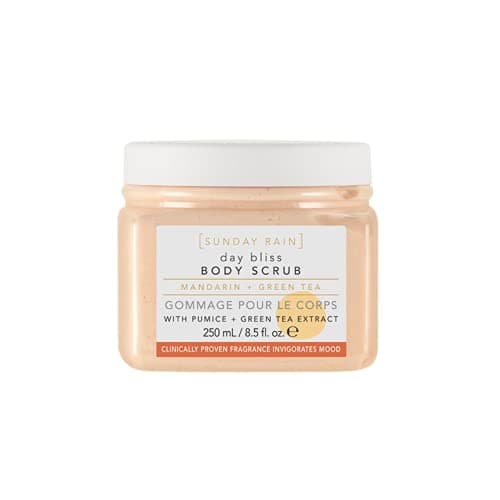 Image of Sunday Rain Day Bliss Brightening Natural Gentle Body Scrub for Extra Smooth & Soft Skin, with Mandarin & Green Tea Extract, 250ml