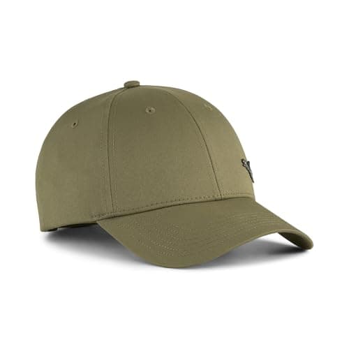 Image of PUMA Unisex Essentials Metal Cat Baseball Cap, PUMA Olive, One Size