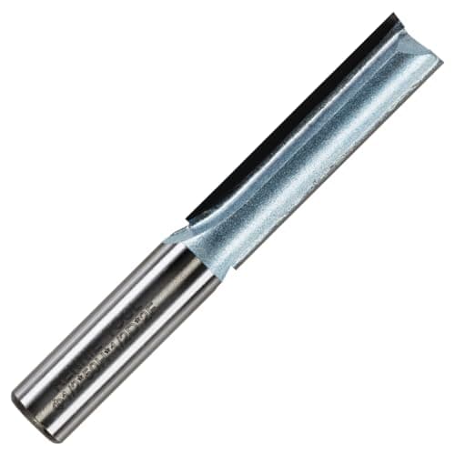 Image of Rennie Tools - 12.7mm (1/2") Cutting Diameter x 50mm Flute x 1/2" Shank TCT Tipped 2 Flute Straight Router Cutter Bit. Compatible With Makita Trend Festool Hikoki Dewalt Router Etc. 12.7mm Router Bit