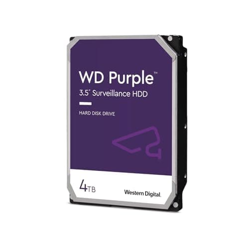Image of WESTERN DIGITAL Purple WD43PURZ 4 TB Serial ATA III Hard Drive 5400 RPM Cache 256 MB 3.5 Inch