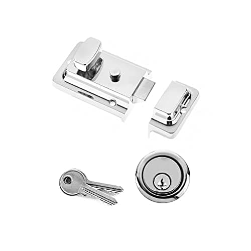 Image of Yale YES-NL-CH Essentials Nightlatch, 60mm backset, Chrome Finish