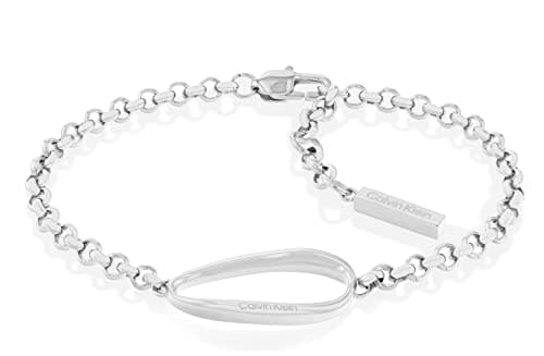 Image of Calvin Klein Women's PLAYFUL ORGANIC SHAPES Collection Bracelet in Stainless Steel with a Charm - 35000357