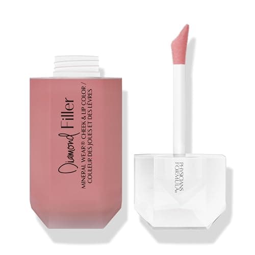 Image of Physicians Formula, Mineral Wear Diamond Filler Cheek and Lip Color, Lip and Cheek Tint with Serum-to-Cream, Multi-Use Plumping Formula, Enriched with Vitamin E, Brilliant Peach