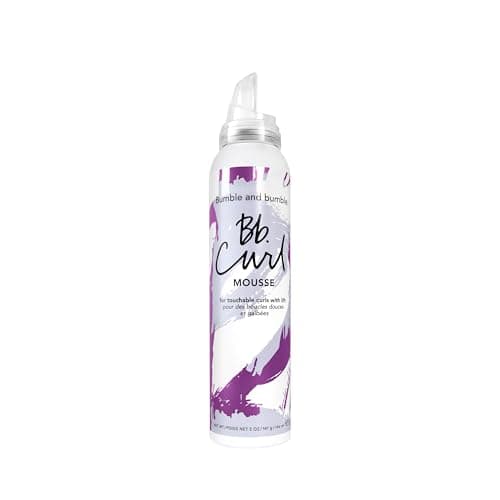 Image of Bumble and bumble. Curl Hair Mousse | Anti Frizz | For Touchable Curls with Lift | Curly, Wavy | With Jojaba Oil, Avocado Oil + Coconut Oil | Standard Size, 146 ml