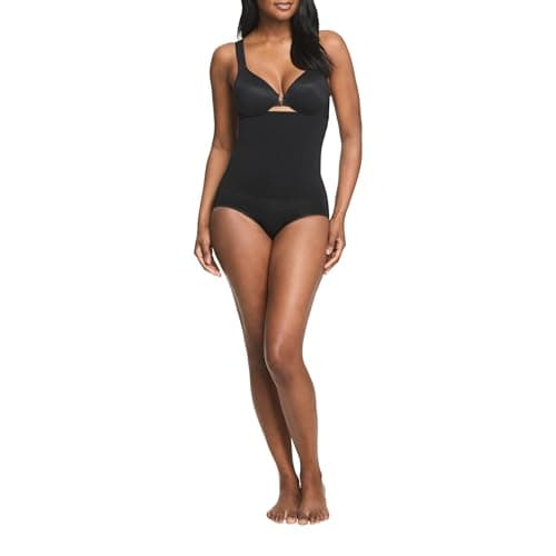 Image of Spanx Assets High-Waist Brief - Seamless Shapewear Underwear - Ultra-Firm Compression - Comfortable Tummy Control - Very Black - Large