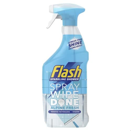 Image of Flash Spray.Wipe.Done. Shower Multi Purpose Cleaning Spray Alpine Fresh 800ML, Sparkling Clean In A Flash