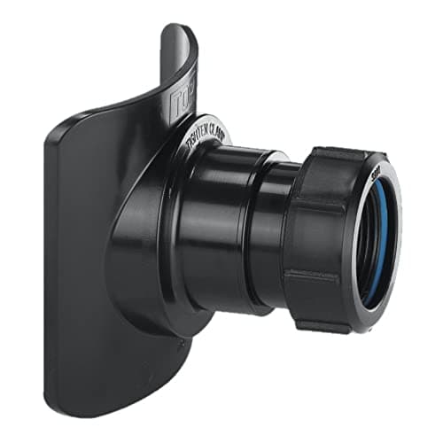 Image of Mcalpine Bossconn110-Bl Mechanical Soil Pipe Boss Connector, 1.25 Inch, Black